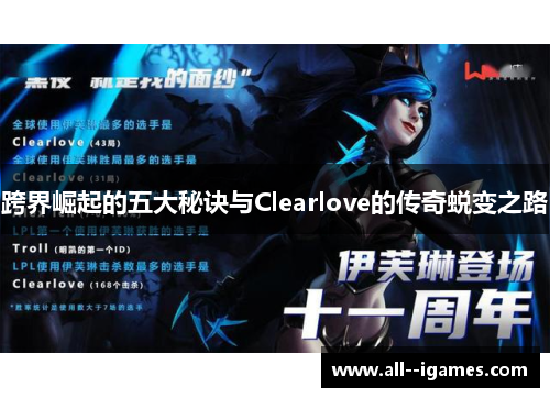 跨界崛起的五大秘诀与Clearlove的传奇蜕变之路 跨界崛起的五大秘诀与Clearlove的传奇蜕变之路
